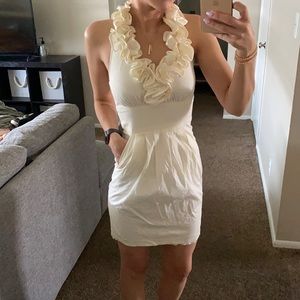 Cream cocktail dress
